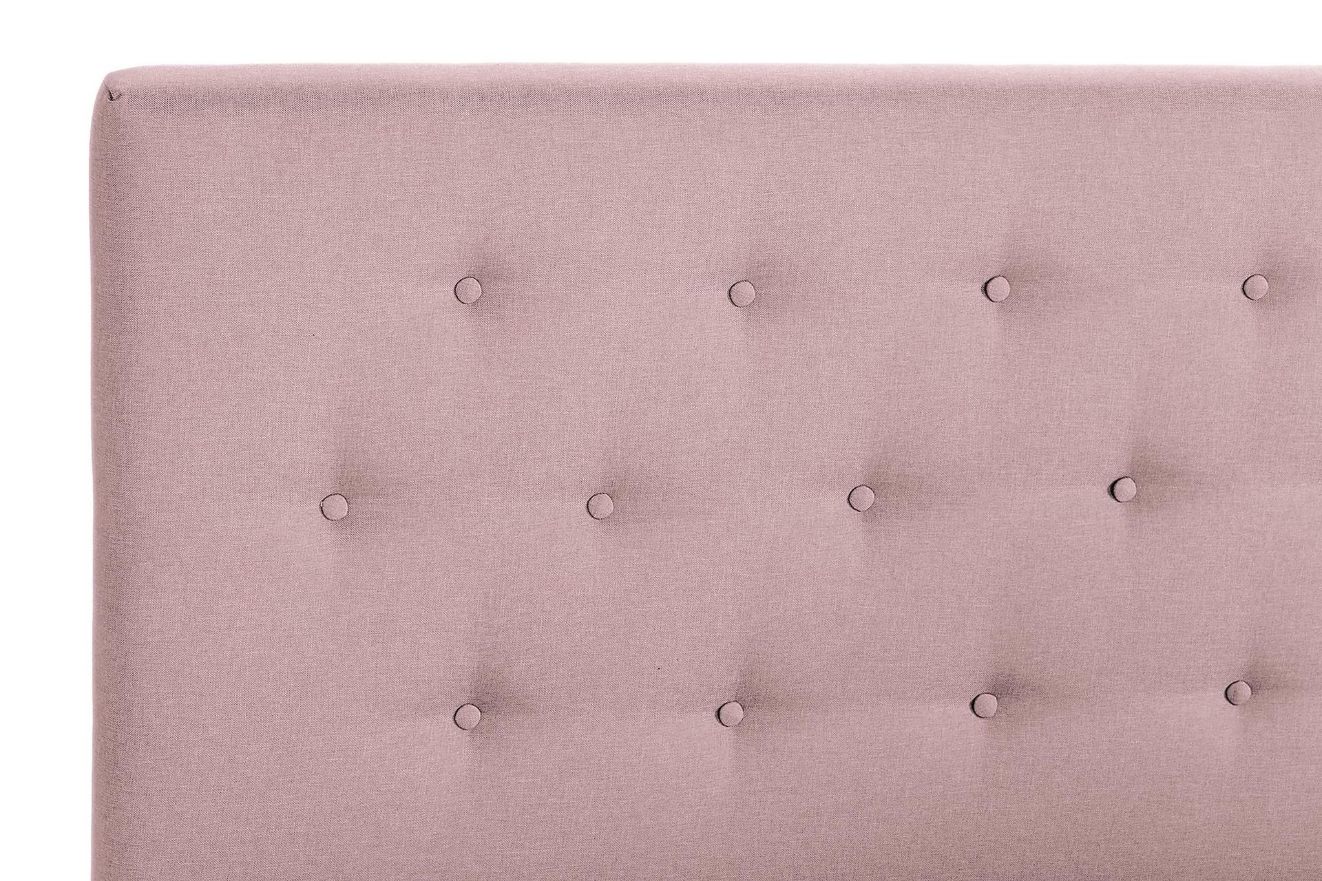 Scarlett Sengepakke 150x200 Memorymadras - Knappet gavl Rosa - M�øbler - Senge - Komplet sengepakke