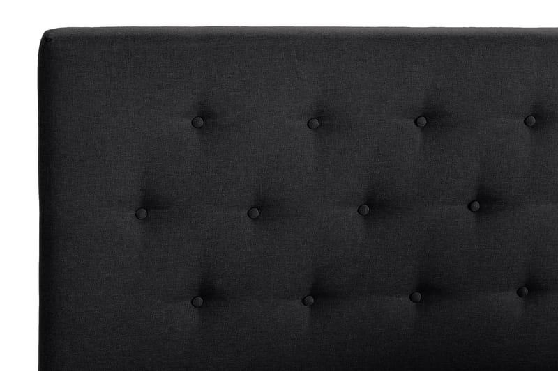 Scarlett Sengepakke 150x200 Memorymadras - Knappet gavl Sort - Møbler - Senge - Komplet sengepakke