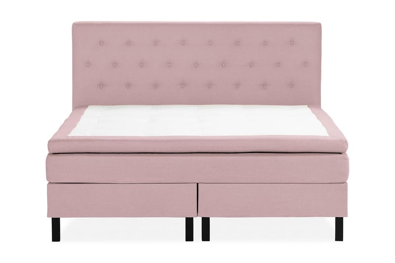 Scarlett Sengepakke 150x200 Skummadras - Knappet gavl Rosa - Møbler - Senge - Komplet sengepakke
