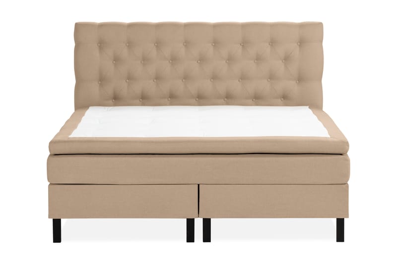 Scarlett Sengepakke 180x200 Skummadras - Dybtheftet gavl Beige - Møbler - Senge - Komplet sengepakke