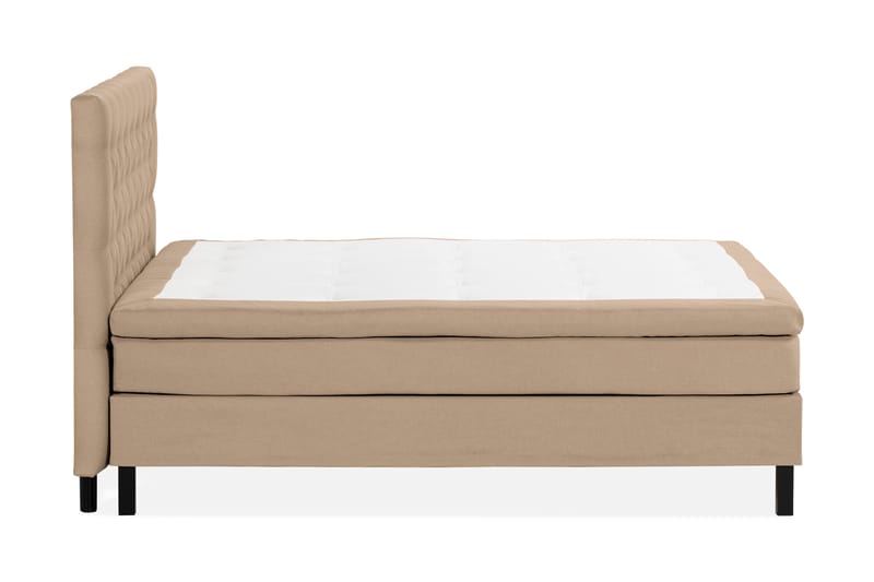 Scarlett Sengepakke 180x200 Skummadras - Dybtheftet gavl Beige - Møbler - Senge - Komplet sengepakke