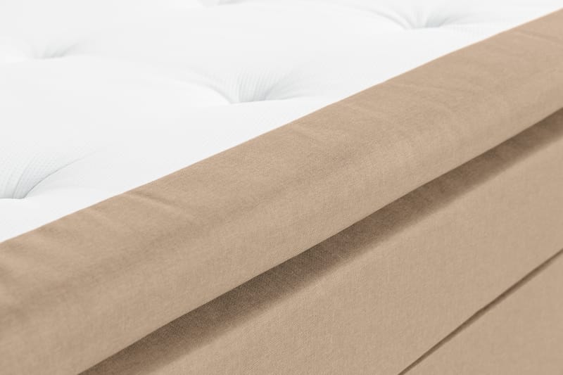 Scarlett Sengepakke 210x210 Skummadras - Dybtheftet gavl Beige - Møbler - Senge - Komplet sengepakke