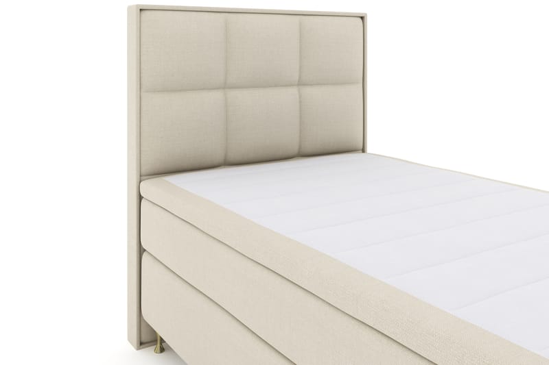 Select No 4 Komplet Sengepakke 120x200 Fast - Beige/Guld - Møbler - Senge - Komplet sengepakke