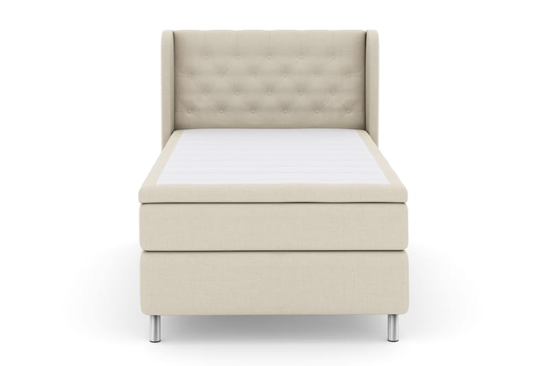 Select No 4 Komplet Sengepakke 120x200 Fast - Beige/Metal - Møbler - Senge - Komplet sengepakke
