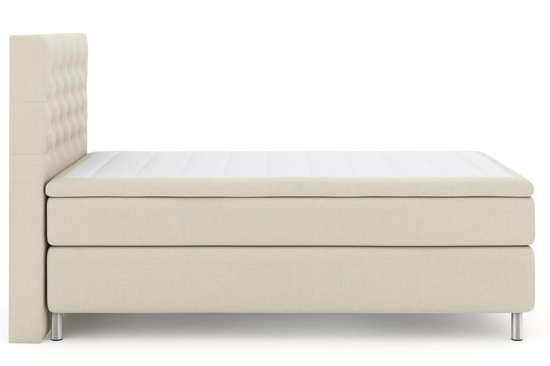 Select No 4 Komplet Sengepakke 120x200 Fast - Beige/Metal - Møbler - Senge - Komplet sengepakke