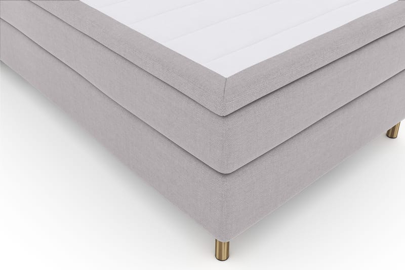 Select No 4 Komplet Sengepakke 120x200 Fast - Lysegrå/Kobber - Møbler - Senge - Kontinentalsenge