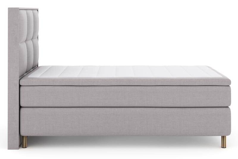 Select No 4 Komplet Sengepakke 120x200 Fast - Lysegrå/Kobber - Møbler - Senge - Komplet sengepakke