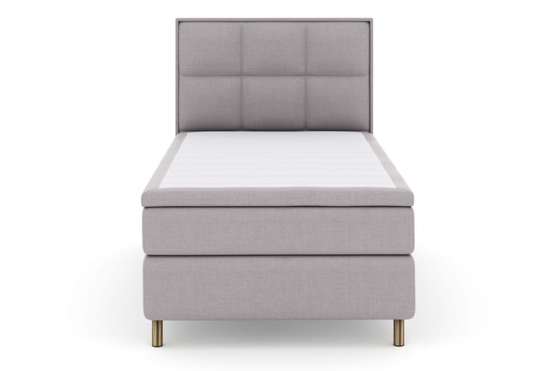 Select No 4 Komplet Sengepakke 120x200 Fast - Lysegrå/Kobber - Møbler - Senge - Kontinentalsenge