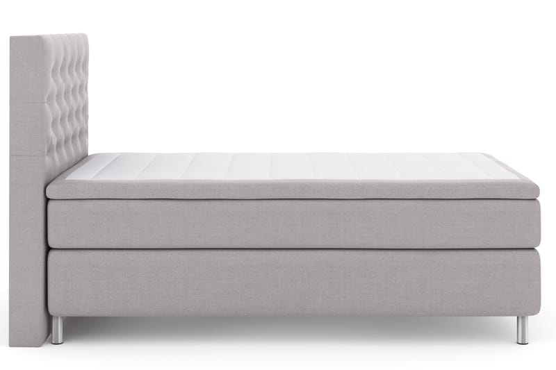 Select No 4 Komplet Sengepakke 120x200 Fast - Lysegrå/Metal - Møbler - Senge - Komplet sengepakke