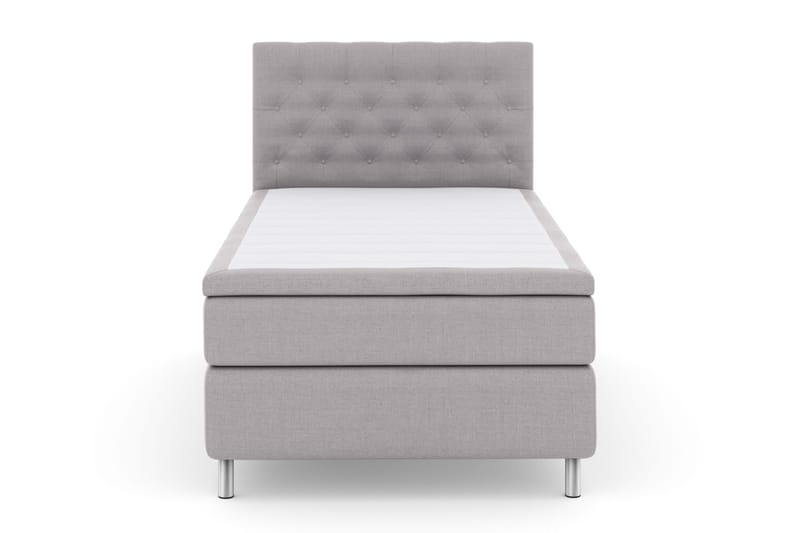 Select No 4 Komplet Sengepakke 120x200 Fast - Lysegrå/Metal - Møbler - Senge - Kontinentalsenge