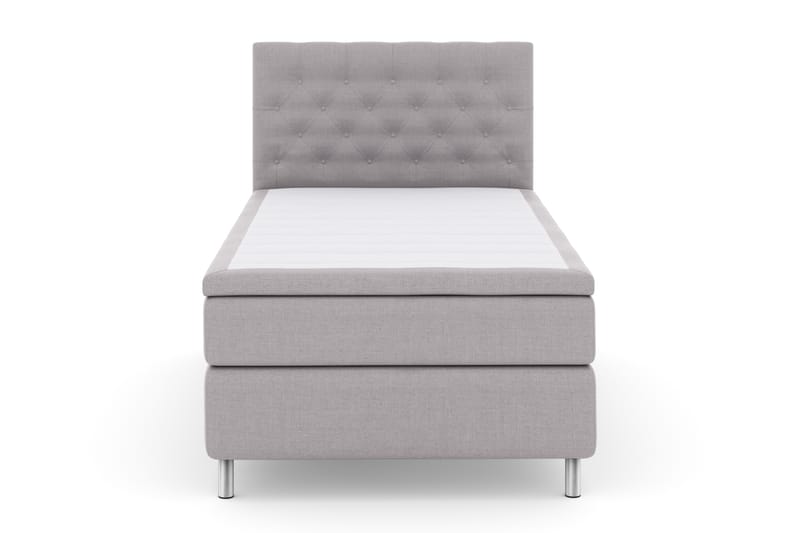 Select No 4 Komplet Sengepakke 120x200 Fast - Lysegrå/Metal - Møbler - Senge - Komplet sengepakke