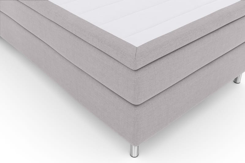Select No 4 Komplet Sengepakke 120x200 Fast - Lysegrå/Metal - Møbler - Senge - Kontinentalsenge