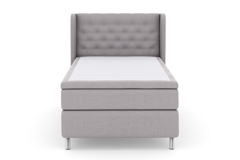 Select No 4 Komplet Sengepakke 120x200 Fast - Lysegrå/Metal - Møbler - Senge - Komplet sengepakke