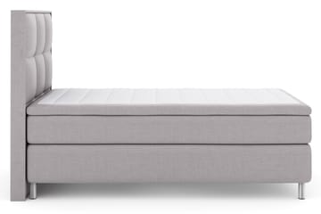 Select No 4 Komplet Sengepakke 120x200 Fast - Lysegrå/Metal - Møbler - Senge - Komplet sengepakke