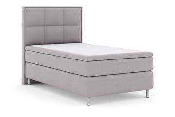 Select No 4 Komplet Sengepakke 120x200 Fast - Lysegrå/Metal - Møbler - Senge - Komplet sengepakke