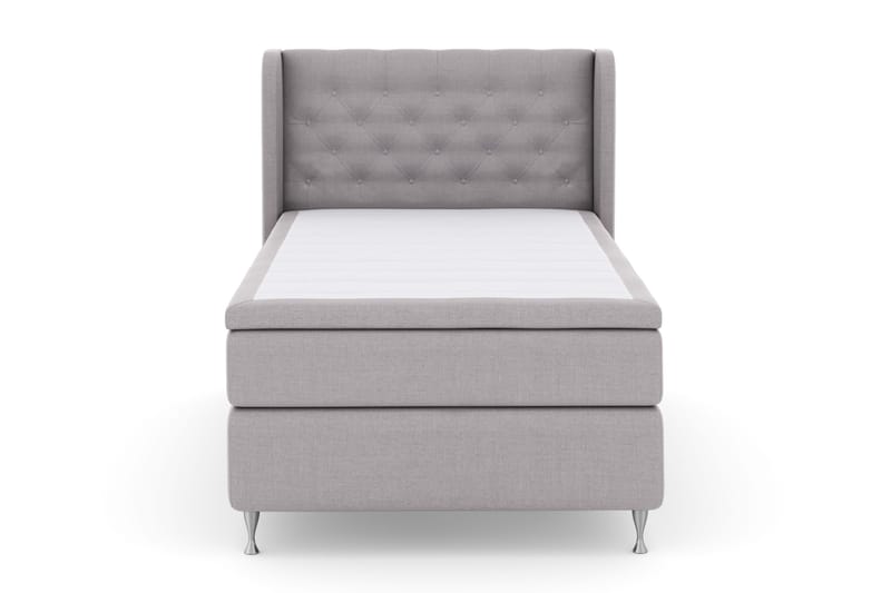 Select No 4 Komplet Sengepakke 120x200 Fast - Lysegrå/Sølv - Møbler - Senge - Kontinentalsenge