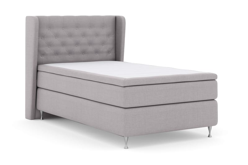 Select No 4 Komplet Sengepakke 120x200 Fast - Lysegrå/Sølv - Møbler - Senge - Kontinentalsenge