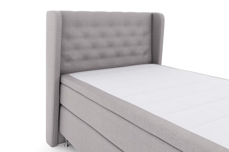 Select No 4 Komplet Sengepakke 120x200 Fast - Lysegrå/Sølv - Møbler - Senge - Komplet sengepakke