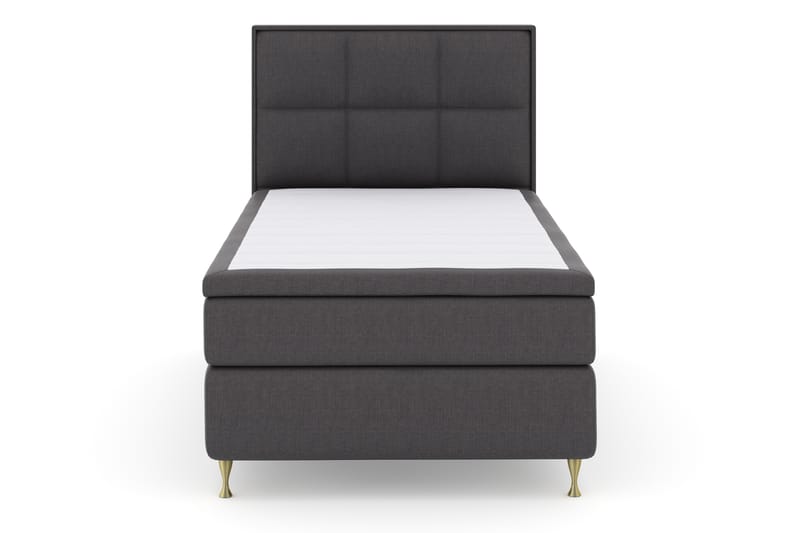 Select No 4 Komplet Sengepakke 120x200 Fast - Mørkegrå/Guld - Møbler - Senge - Komplet sengepakke