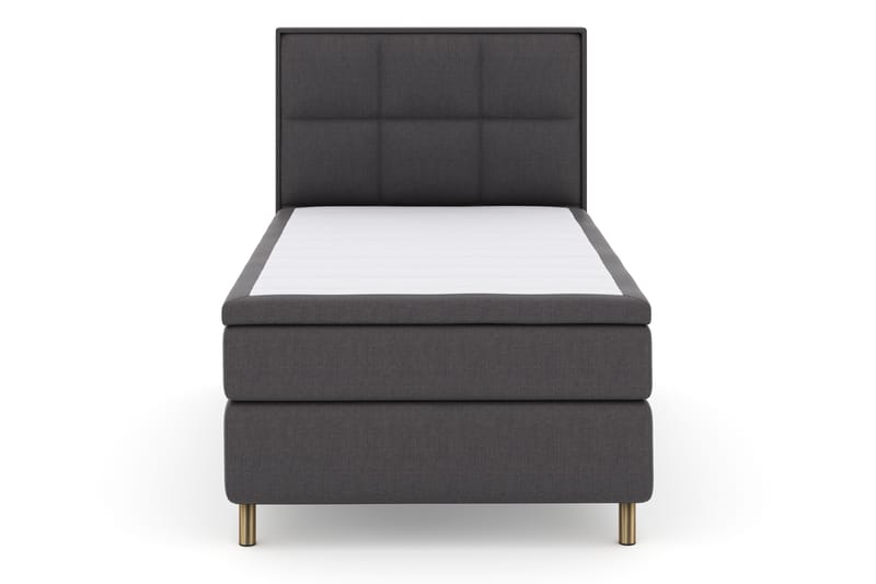 Select No 4 Komplet Sengepakke 120x200 Fast - Mørkegrå/Kobber - Møbler - Senge - Komplet sengepakke