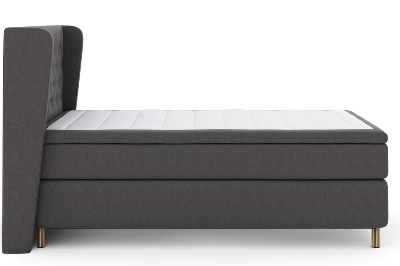 Select No 4 Komplet Sengepakke 120x200 Fast - Mørkegrå/Kobber - Møbler - Senge - Kontinentalsenge