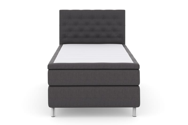 Select No 4 Komplet Sengepakke 120x200 Fast - Mørkegrå/Metal - Møbler - Senge - Komplet sengepakke