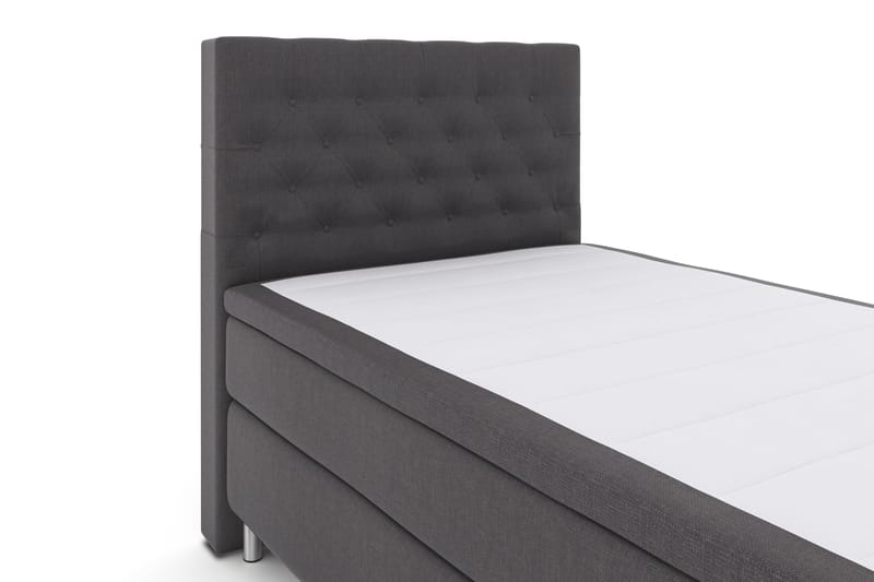 Select No 4 Komplet Sengepakke 120x200 Fast - Mørkegrå/Metal - Møbler - Senge - Komplet sengepakke