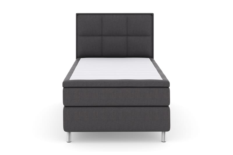 Select No 4 Komplet Sengepakke 120x200 Fast - Mørkegrå/Metal - Møbler - Senge - Komplet sengepakke