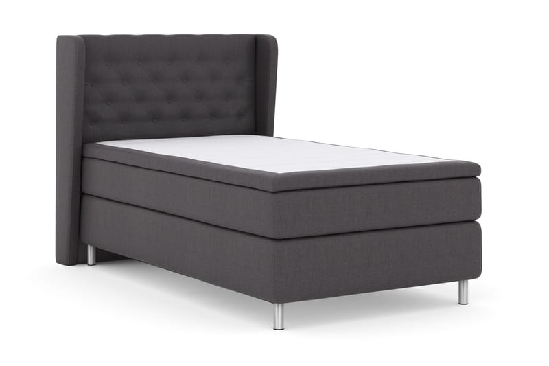 Select No 4 Komplet Sengepakke 120x200 Fast - Mørkegrå/Metal - Møbler - Senge - Kontinentalsenge