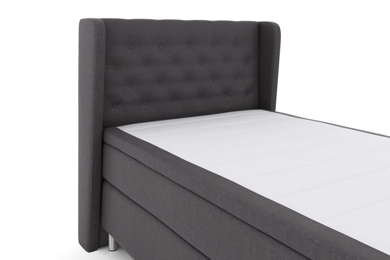 Select No 4 Komplet Sengepakke 120x200 Fast - Mørkegrå/Metal - Møbler - Senge - Kontinentalsenge