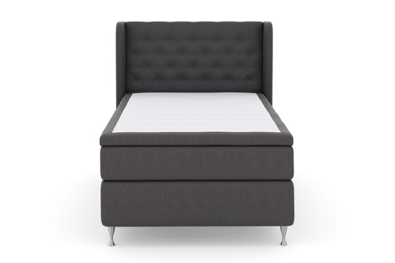 Select No 4 Komplet Sengepakke 120x200 Fast - Mørkegrå/Sølv - Møbler - Senge - Komplet sengepakke