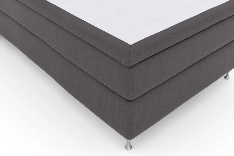 Select No 4 Komplet Sengepakke 120x200 Fast - Mørkegrå/Sølv - Møbler - Senge - Kontinentalsenge