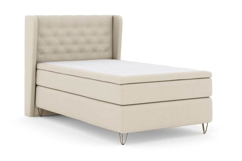 Select No 4 Komplet Sengepakke 120x200 Medium - Beige/Metal V-form - Møbler - Senge - Komplet sengepakke