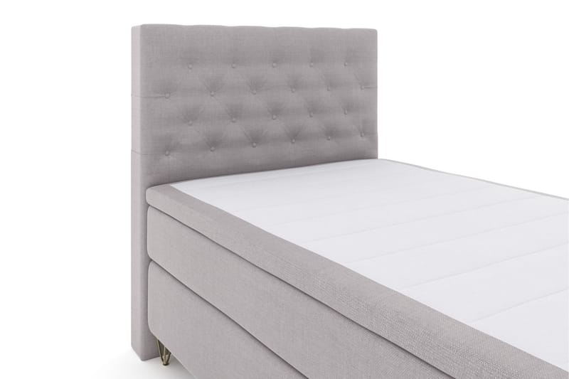 Select No 4 Komplet Sengepakke 120x200 Medium - Lysegrå/Metal V-form - Møbler - Senge - Kontinentalsenge