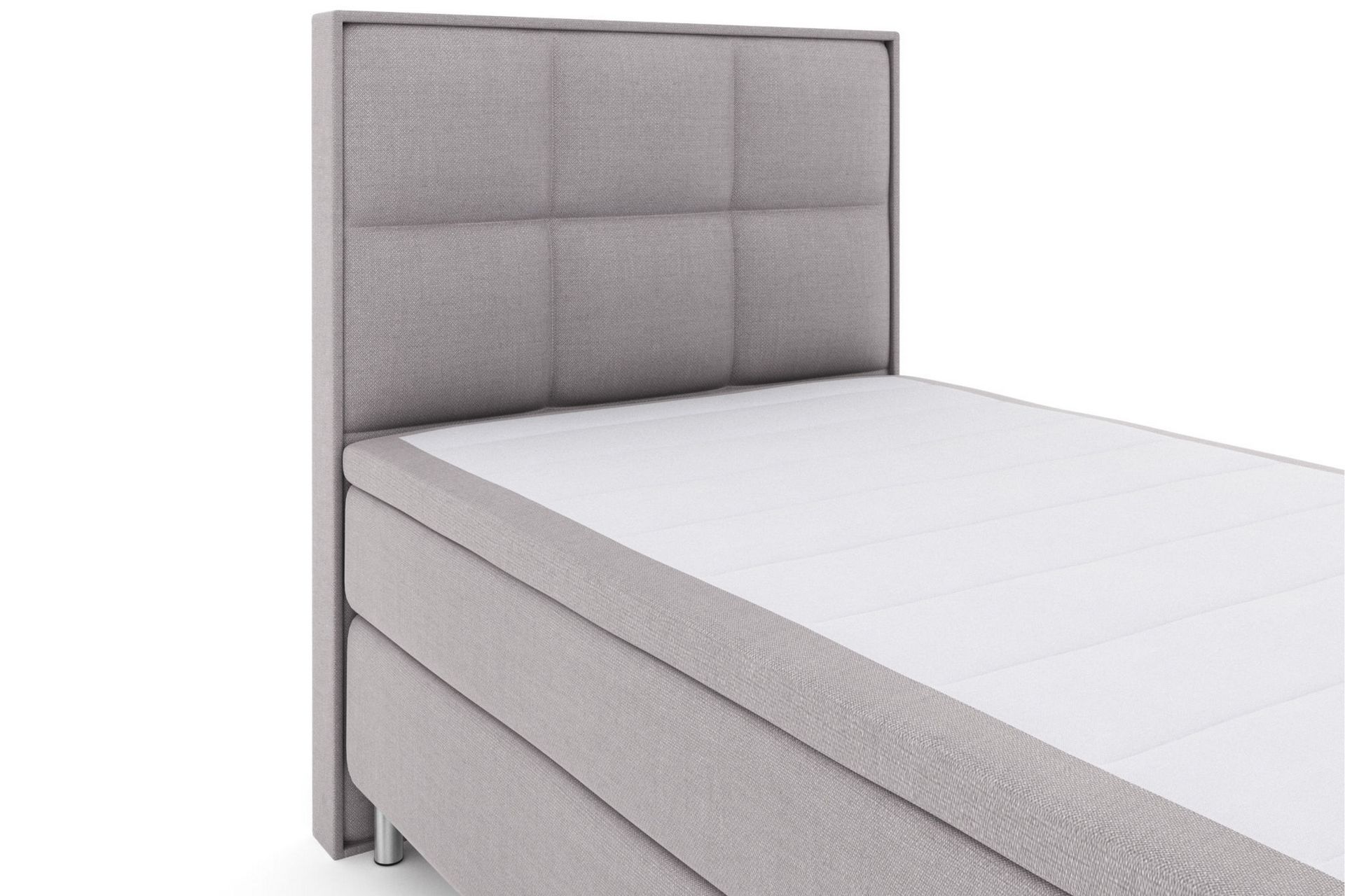 Select No 4 Komplet Sengepakke 120x200 Medium - Lysegrå/Metal - Møbler - Senge - Komplet sengepakke