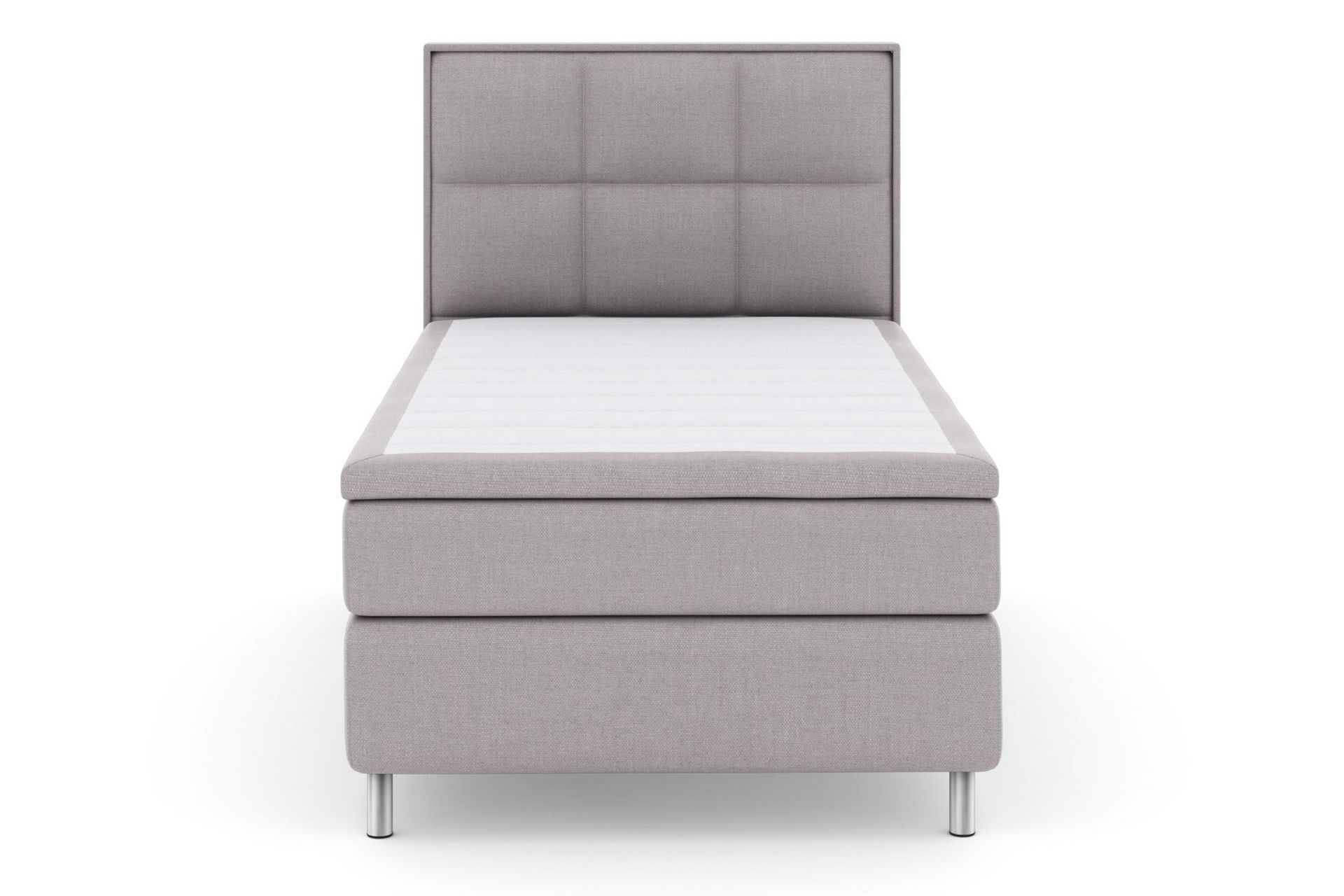 Select No 4 Komplet Sengepakke 120x200 Medium - Lysegrå/Metal - Møbler - Senge - Komplet sengepakke
