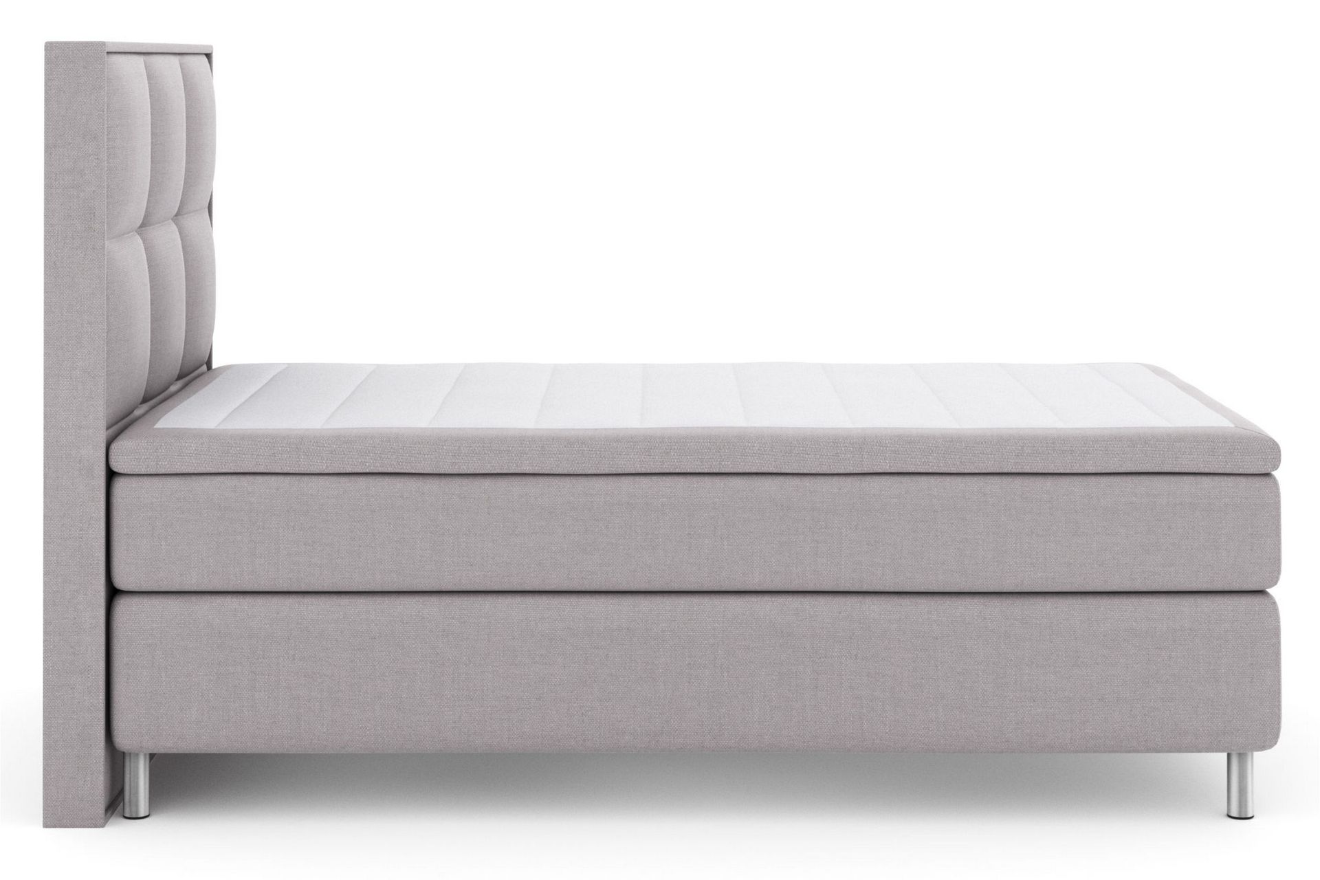 Select No 4 Komplet Sengepakke 120x200 Medium - Lysegrå/Metal - Møbler - Senge - Komplet sengepakke