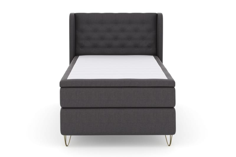 Select No 4 Komplet Sengepakke 120x200 Medium - Mørkegrå/Metal V-form - Møbler - Senge - Komplet sengepakke