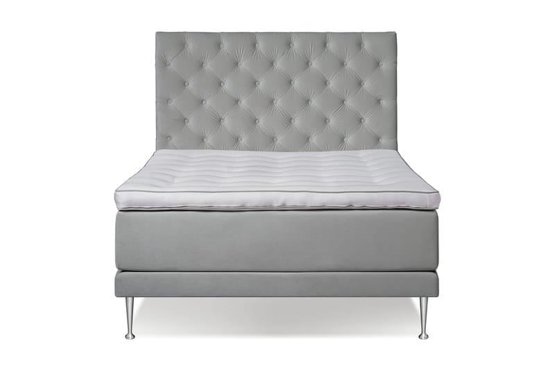 Victoria Komplet sengepakke 140x200 - Lysegrå - Møbler - Senge - Komplet sengepakke