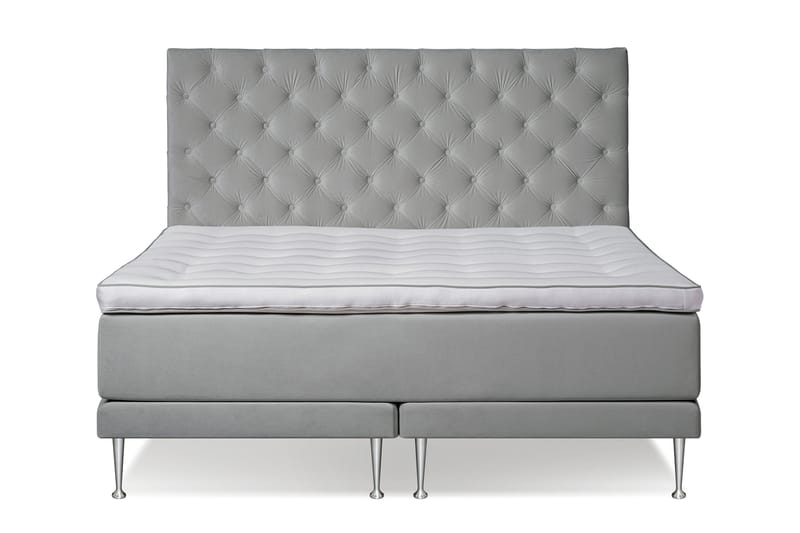 Victoria Komplet sengepakke 180x200 - Lysegrå - Møbler - Senge - Komplet sengepakke