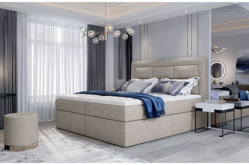 Vivera Sengepakke 140x200 cm - Beige - Møbler - Senge - Komplet sengepakke