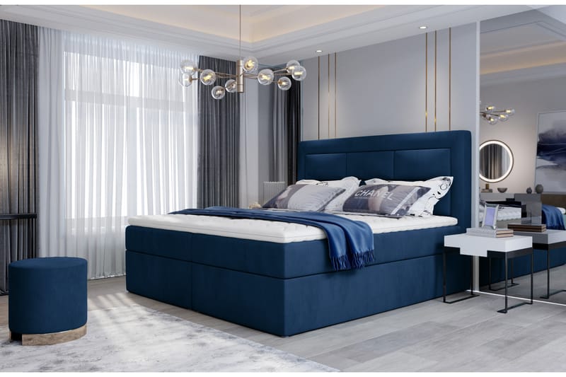 Vivera Sengepakke 140x200 cm - Blå - Komplet sengepakke