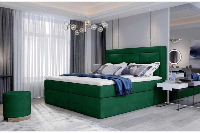 Vivera Sengepakke 180x200 cm - Grøn - Komplet sengepakke