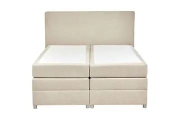 Kontinentalsäng Beliani Minister Beige-Silver, 160x200 cm Beige 160x200 - Møbler - Senge - Kontinentalsenge