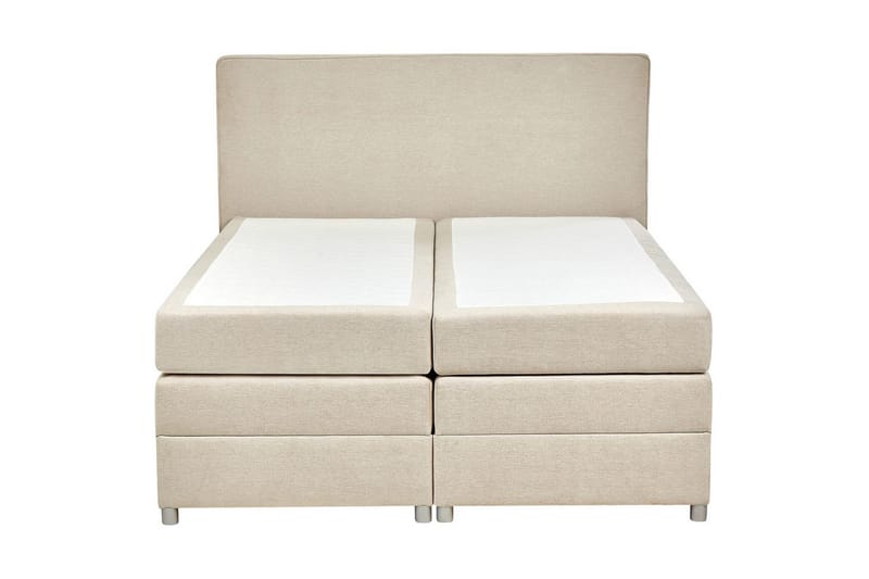 Kontinentalsäng Beliani Minister Beige-Silver, 160x200 cm Beige 160x200 - Møbler - Senge - Kontinentalsenge