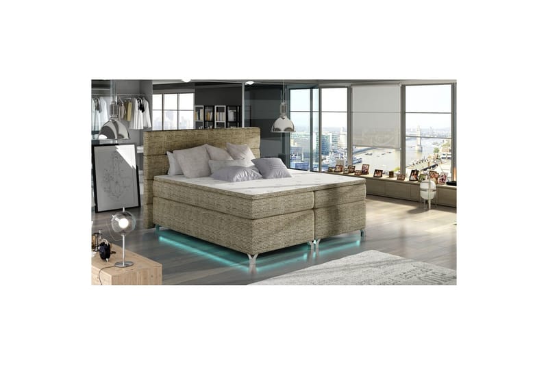 Kontinentalsäng utan ställbar säng Eltap Beige 140x200 DEL, undefined