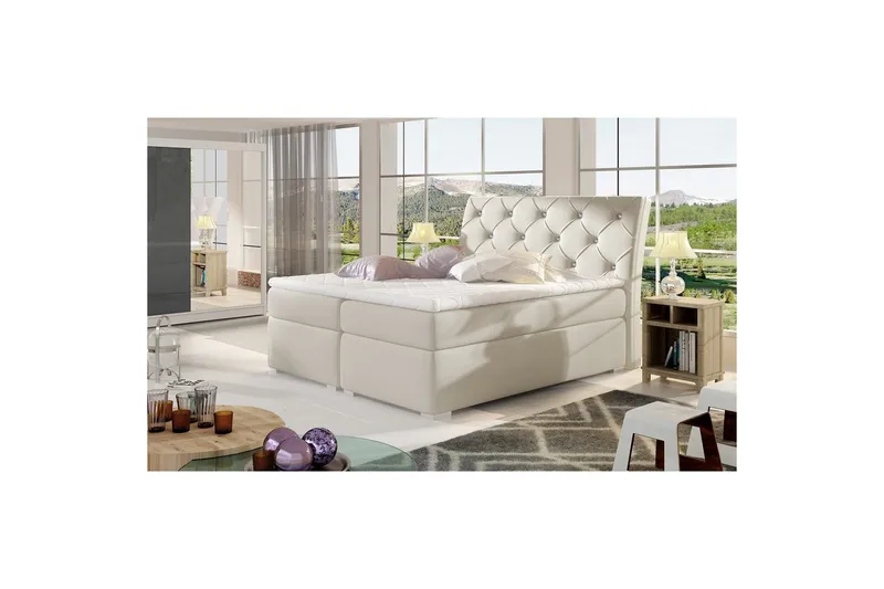 Kontinentalsäng utan ställbar säng Eltap Beige 140x200 - Møbler - Senge - Kontinentalsenge