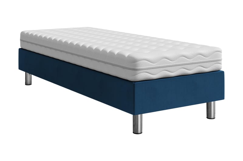 Adeliza kontinentalseng 90x200 cm - Blå - Komplet sengepakke - Kontinentalsenge