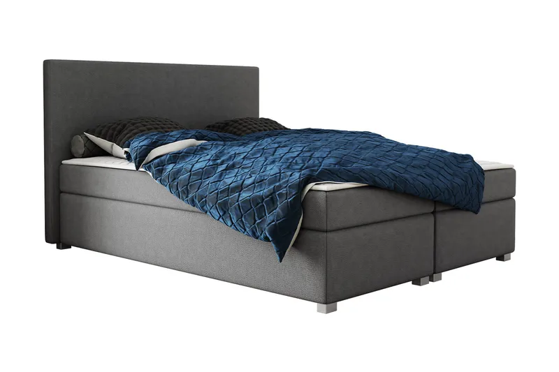 Albettone Kontinentalseng 140x200 cm - Mørkegrå - Møbler - Senge - Kontinentalsenge