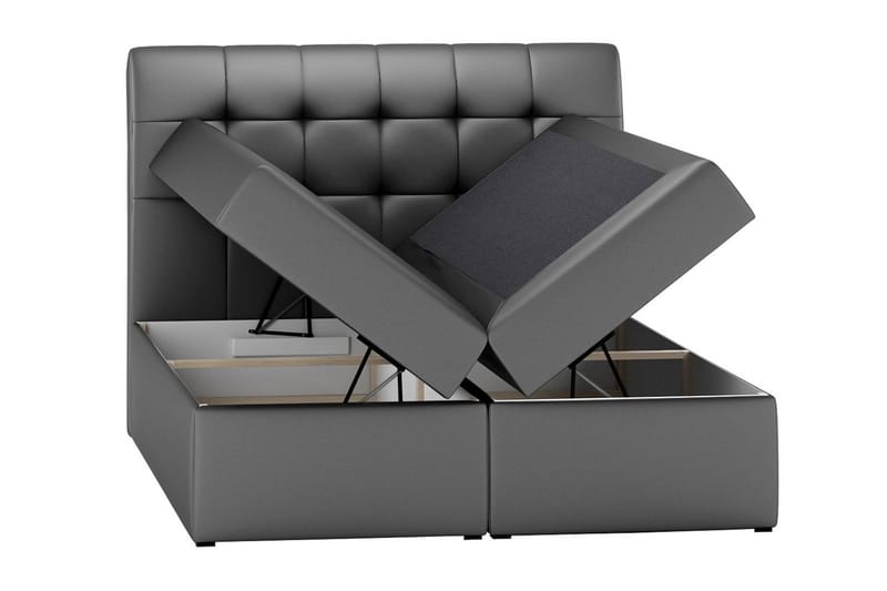 Alvik kontinentalseng 160x200 - Grå - Møbler - Senge - Kontinentalsenge